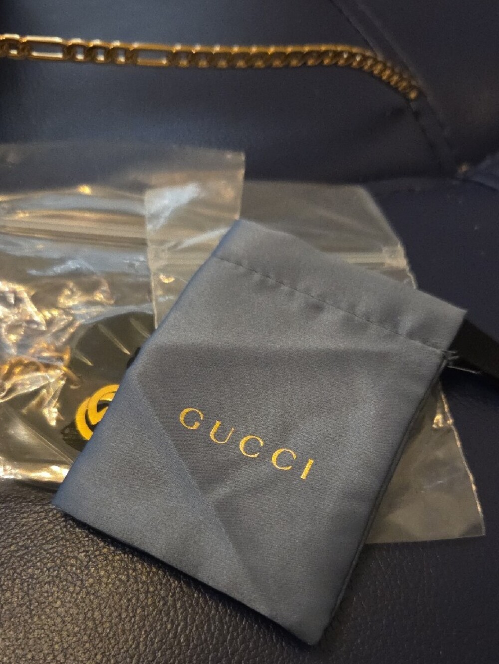 Gucci Black Cat-Eye Sunglasses with Gold Hardware - Picture 5 of 8